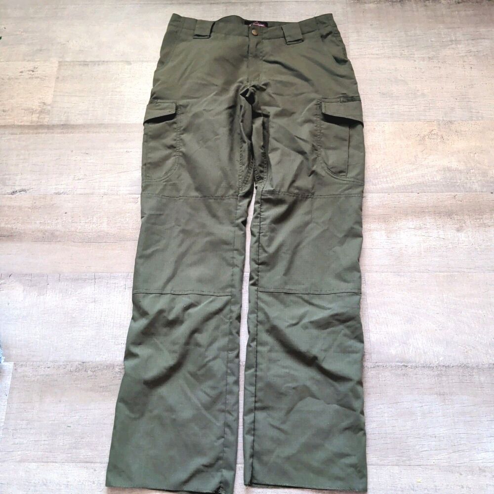​Tru Spec 24 7 Series Womens Tactical Cargo Pants 10 Green Ripstop Outdoor Hike